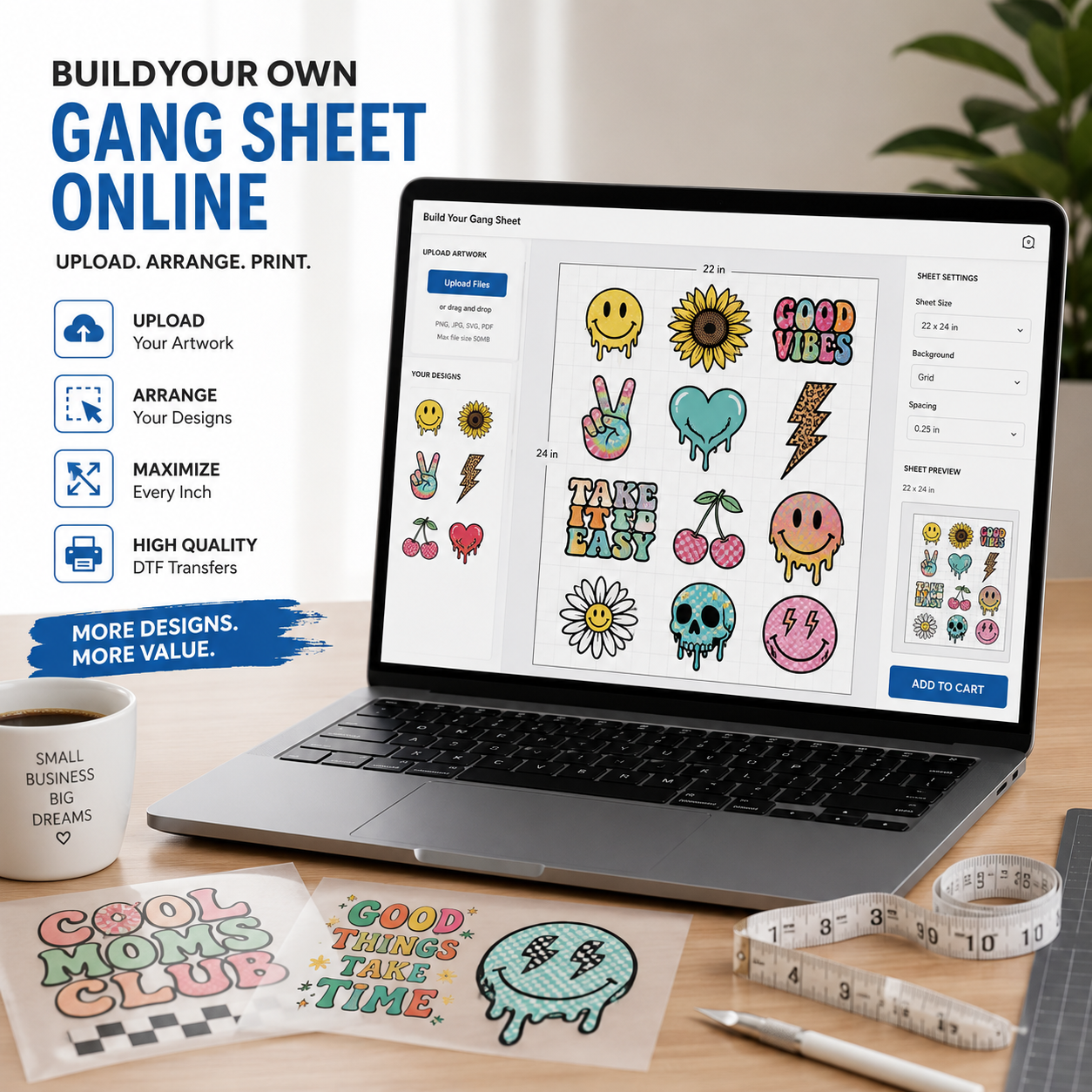 Custom DTF Gang Sheet — Build Your Own